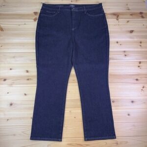 NYDJ Jeans Womens 18 Black Curve Shaper Sheri Slim Cropped Denim Jeans